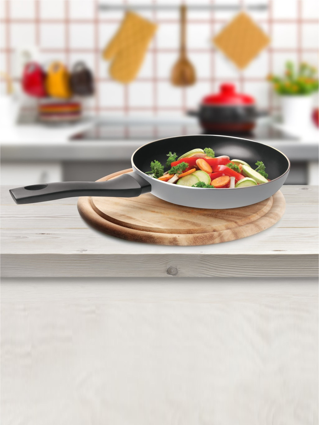 

Milton Pro Cook Aluminium Induction Fry Pan 24 cm 1.8 Litre, Grey