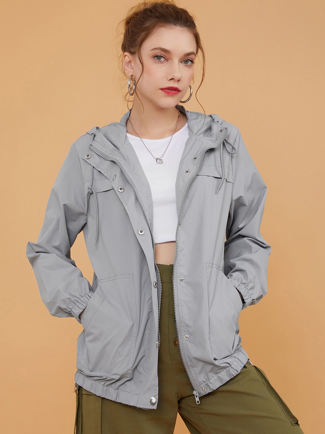 

URBANIC Women Sporty Jacket, Grey