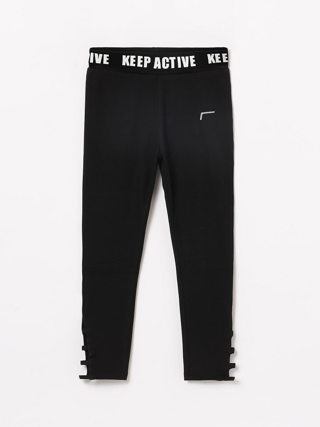 

Fame Forever by Lifestyle Girls Solid Ankle-Length Pure Cotton Leggings, Black
