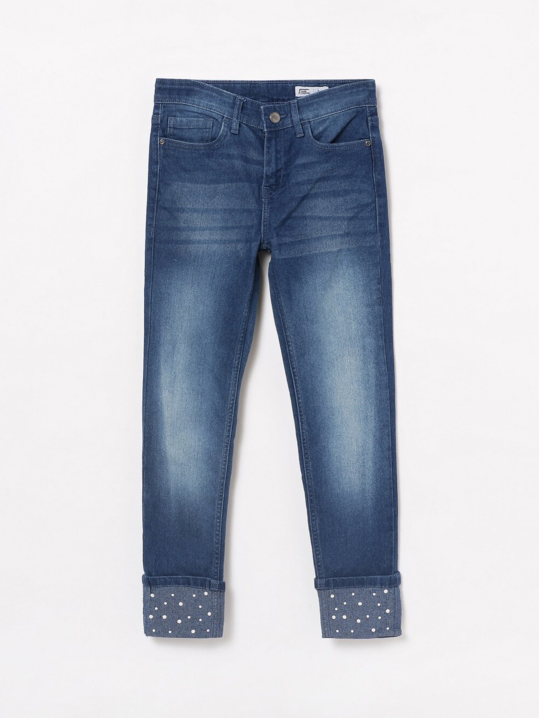 

Fame Forever by Lifestyle Girls Skinny Fit Heavy Fade Jeans, Blue