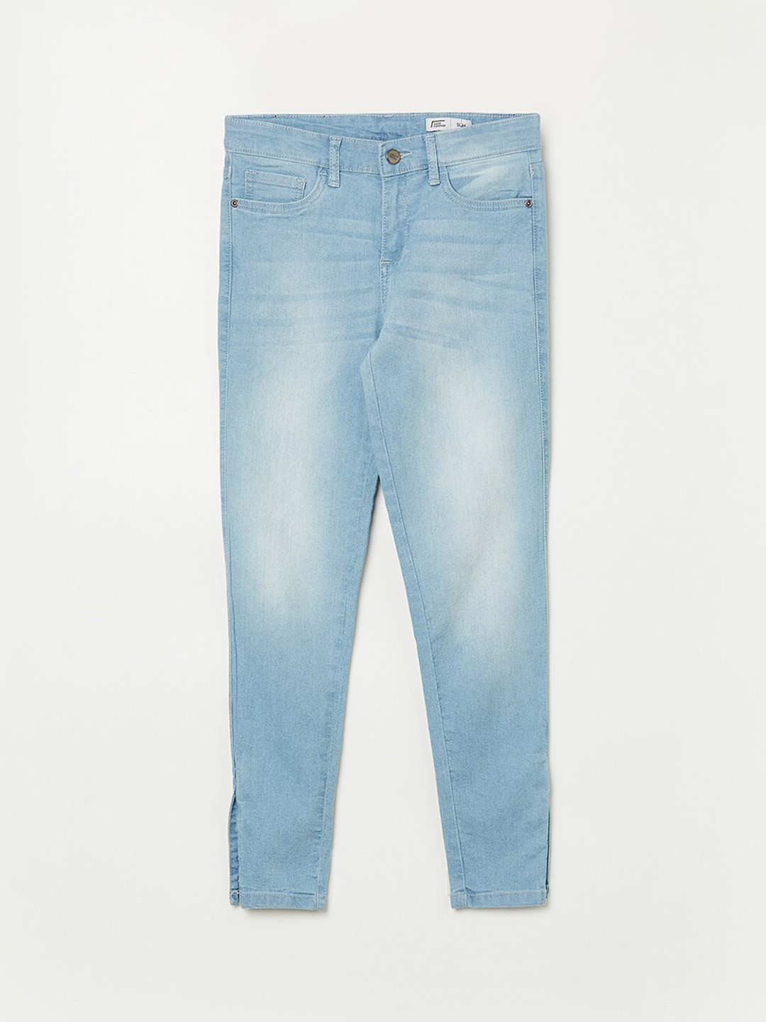 

Fame Forever by Lifestyle Girls Heavy Fade Jeans, Blue
