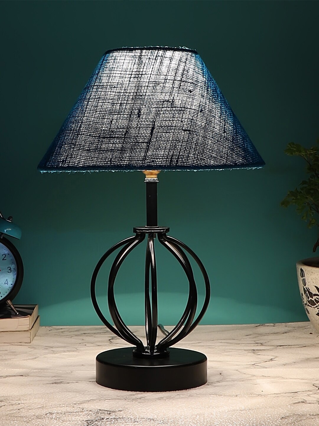 

Devansh Table Lamps with Iron Base, Turquoise blue