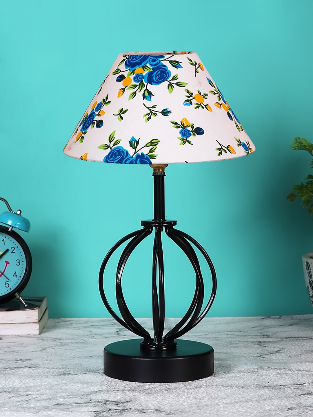 

Devansh Printed Table Lamps with Iron Base, White