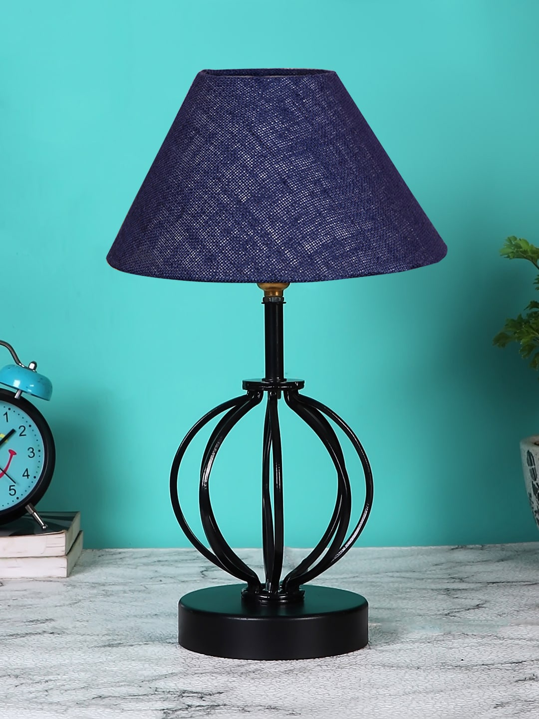 

Devansh Solid Table Lamps, Blue