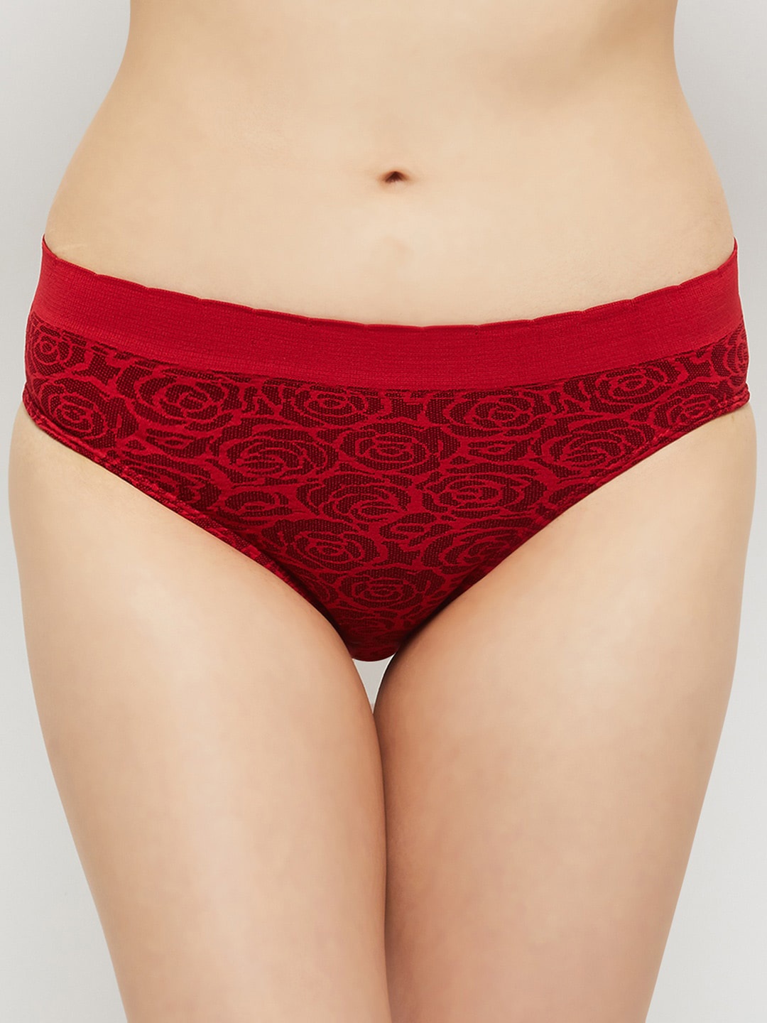 

max Women Red Printed Hipster Brief
