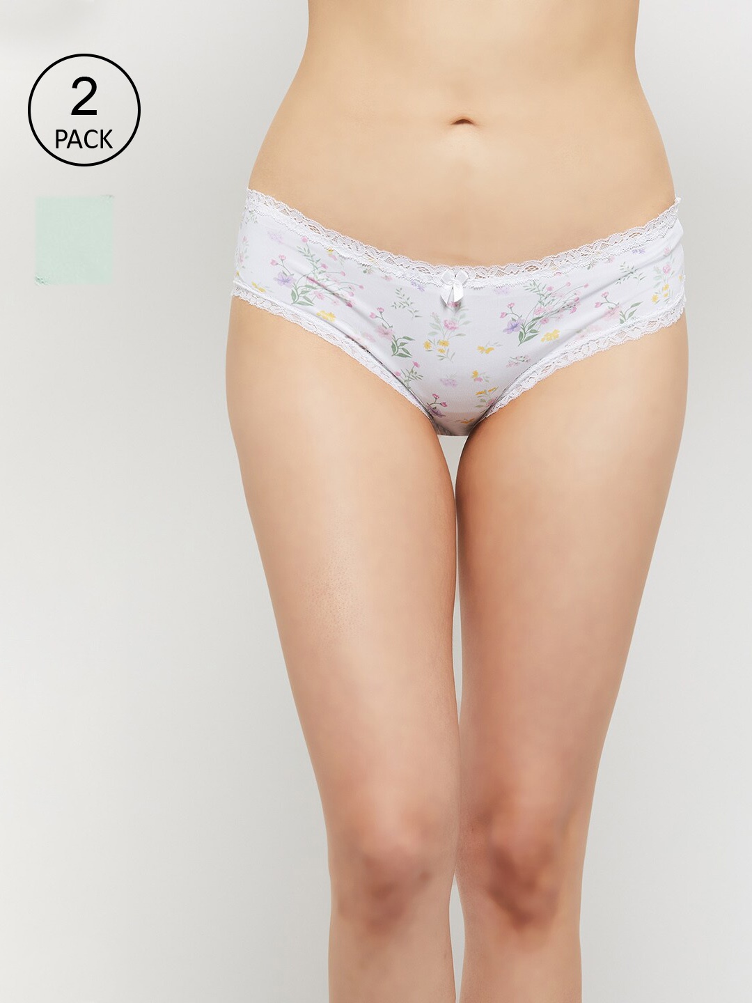 

max Women Pack Of 2 Hipster Briefs, White