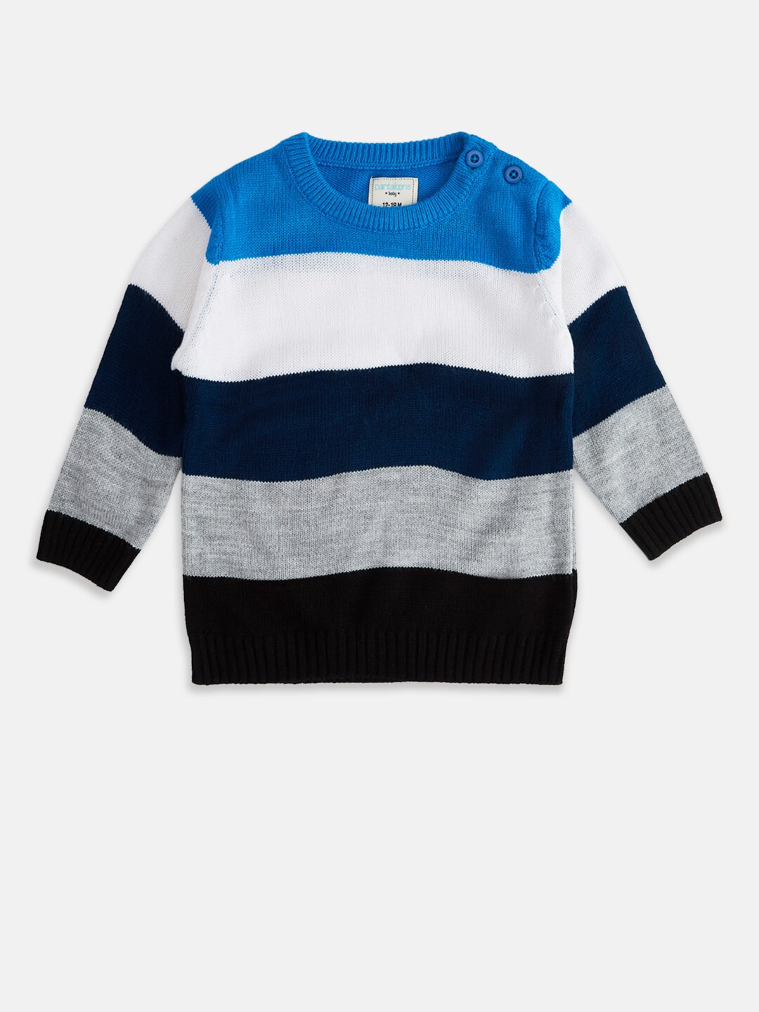 

Pantaloons Baby Boys Striped Pullover, Blue