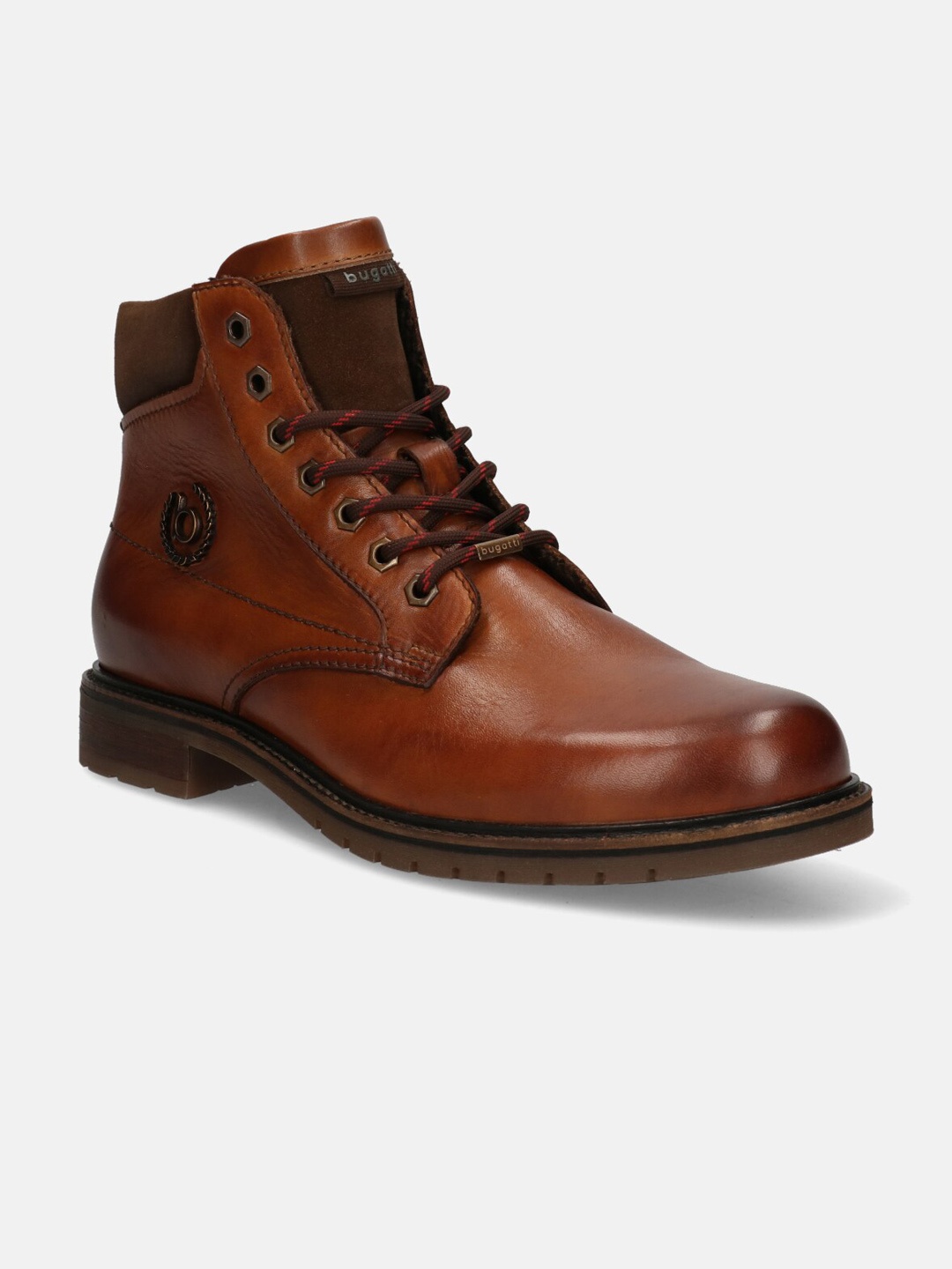 

Bugatti Men Tan-Coloured Solid Heeled Regular Boots