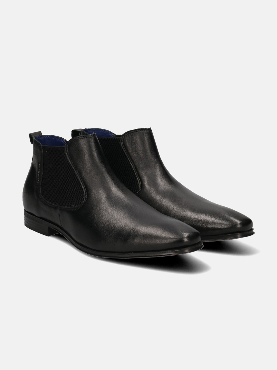 

Bugatti Men Black Solid Leather Chelsea Boots