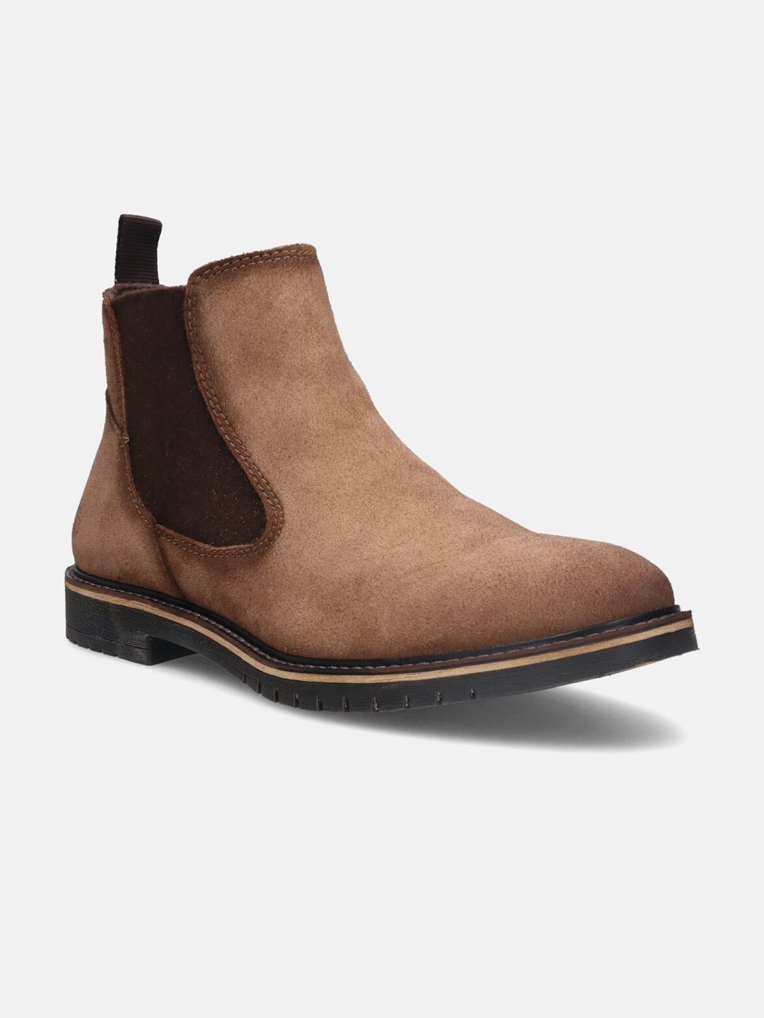 

Bugatti Men Solid Casual Chelsea Boots, Brown