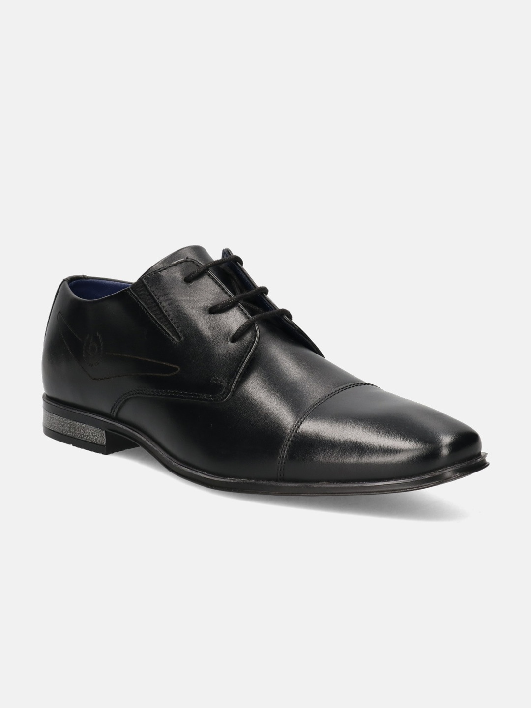 

Bugatti Men Solid Leather Formal Derbys, Black
