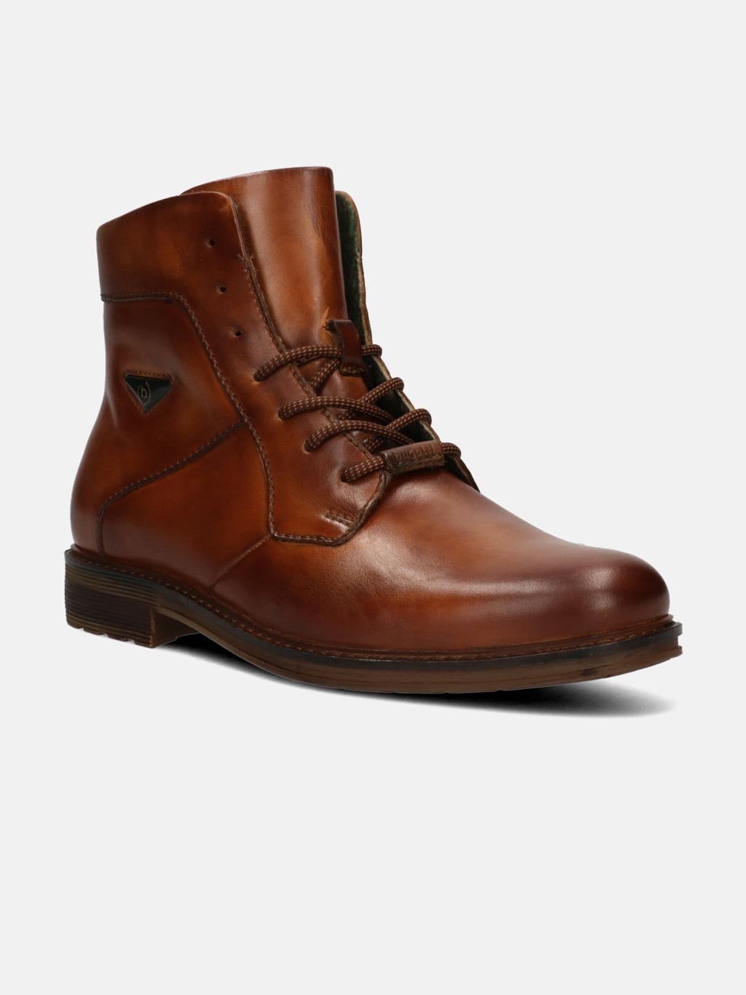 

Bugatti Men Colored Solid Leather Regular Boots, Tan
