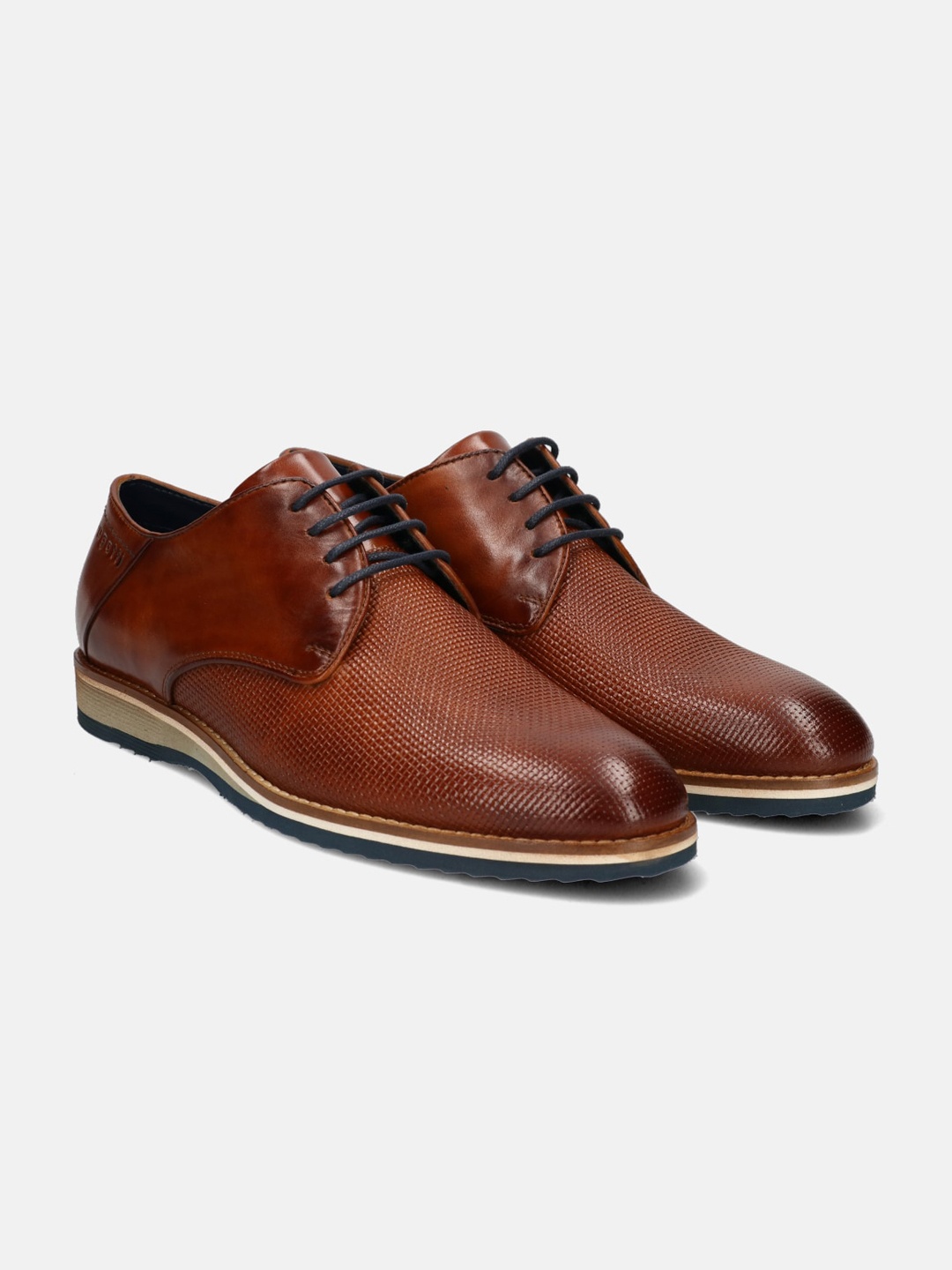 

Bugatti Men Tan-Brown Solid Leather Formal Derbys