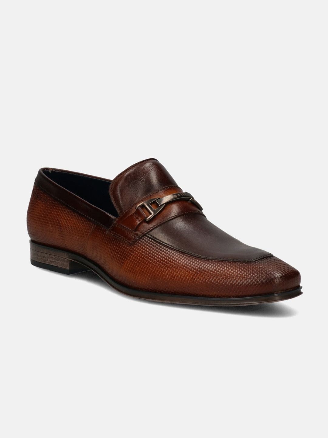 

Bugatti Men Colourblocked Leather Slip-On Sneakers, Tan