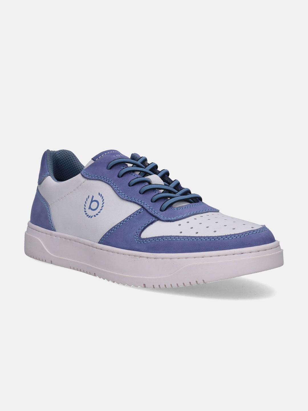 

Bugatti Men Colourblocked Leather Sneakers, Blue
