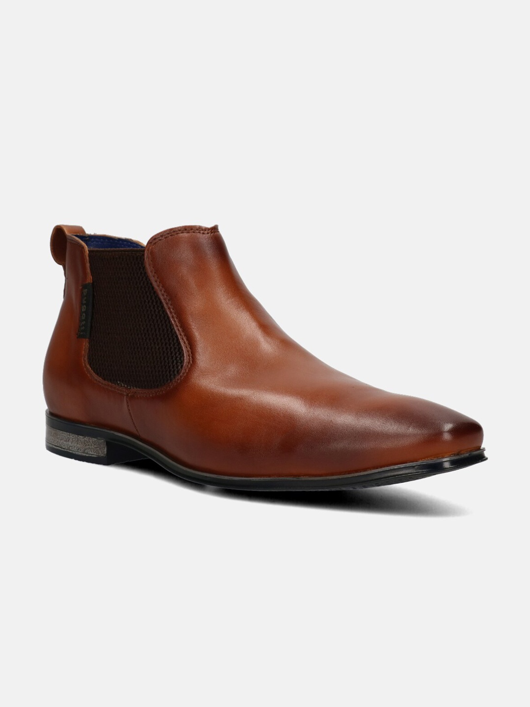 

Bugatti Men Solid Heeled Chelsea Boots, Tan