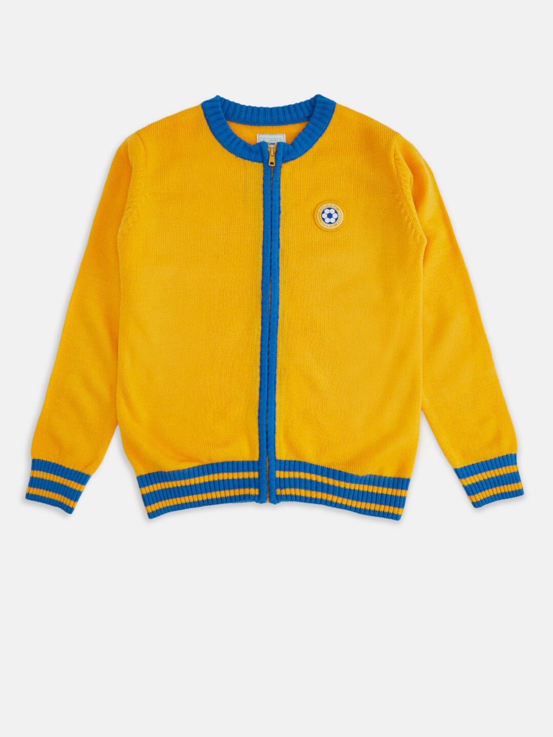 

Pantaloons Junior Boys Solid Sweater, Yellow