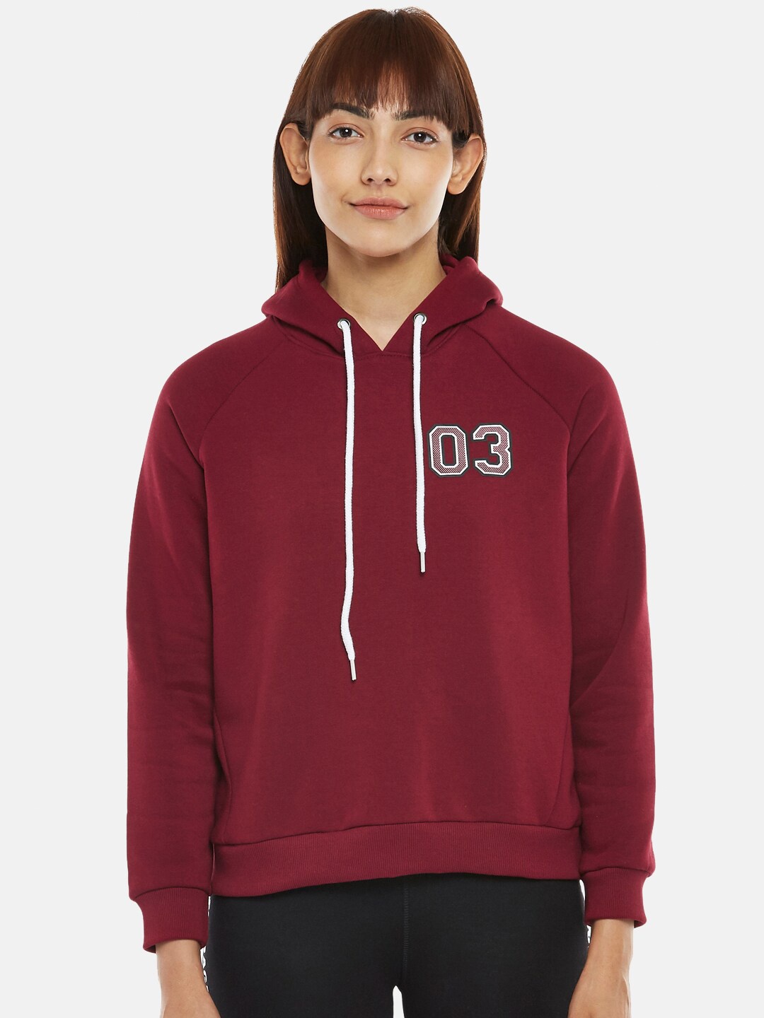 

Ajile by Pantaloons Women Maroon Sweatshirt