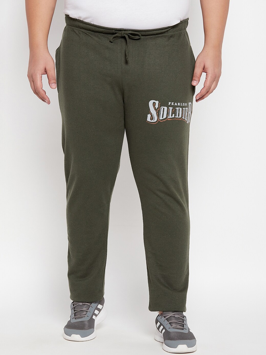 

bigbanana Plus Size Men Track Pants, Olive