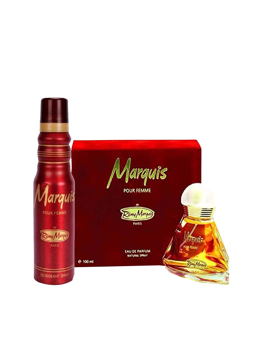 

Lomani Women Set of Remy Marquis Eau De Parfum 100ml & Deodorant 175ml, Red