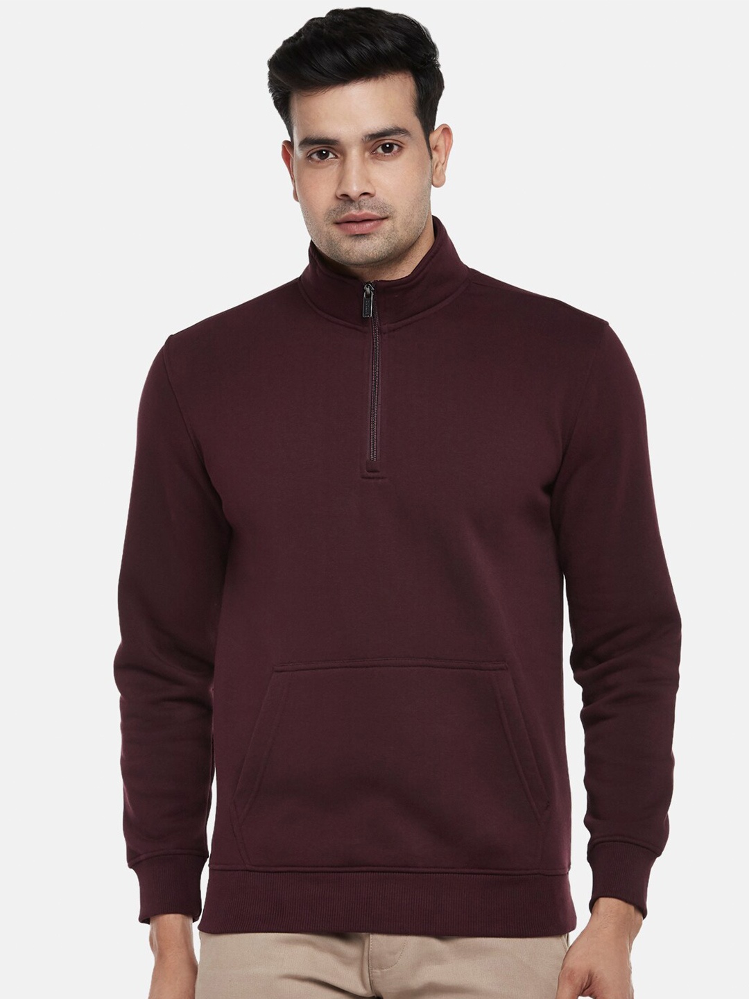 

BYFORD by Pantaloons Men Sweatshirt, Maroon