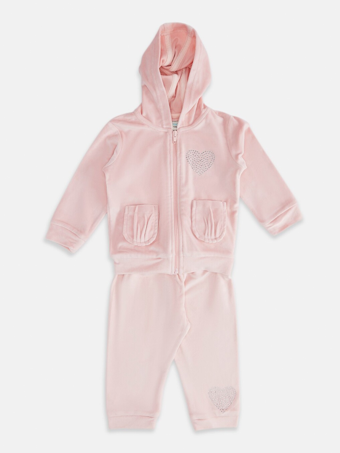 

Pantaloons Baby Girls Hooded Sweatshirt, Pink
