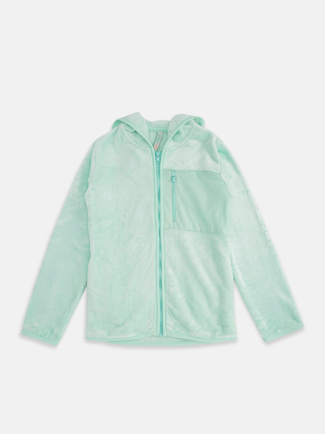 

Pantaloons Junior Girls Hooded Cotton Sweatshirt, Green