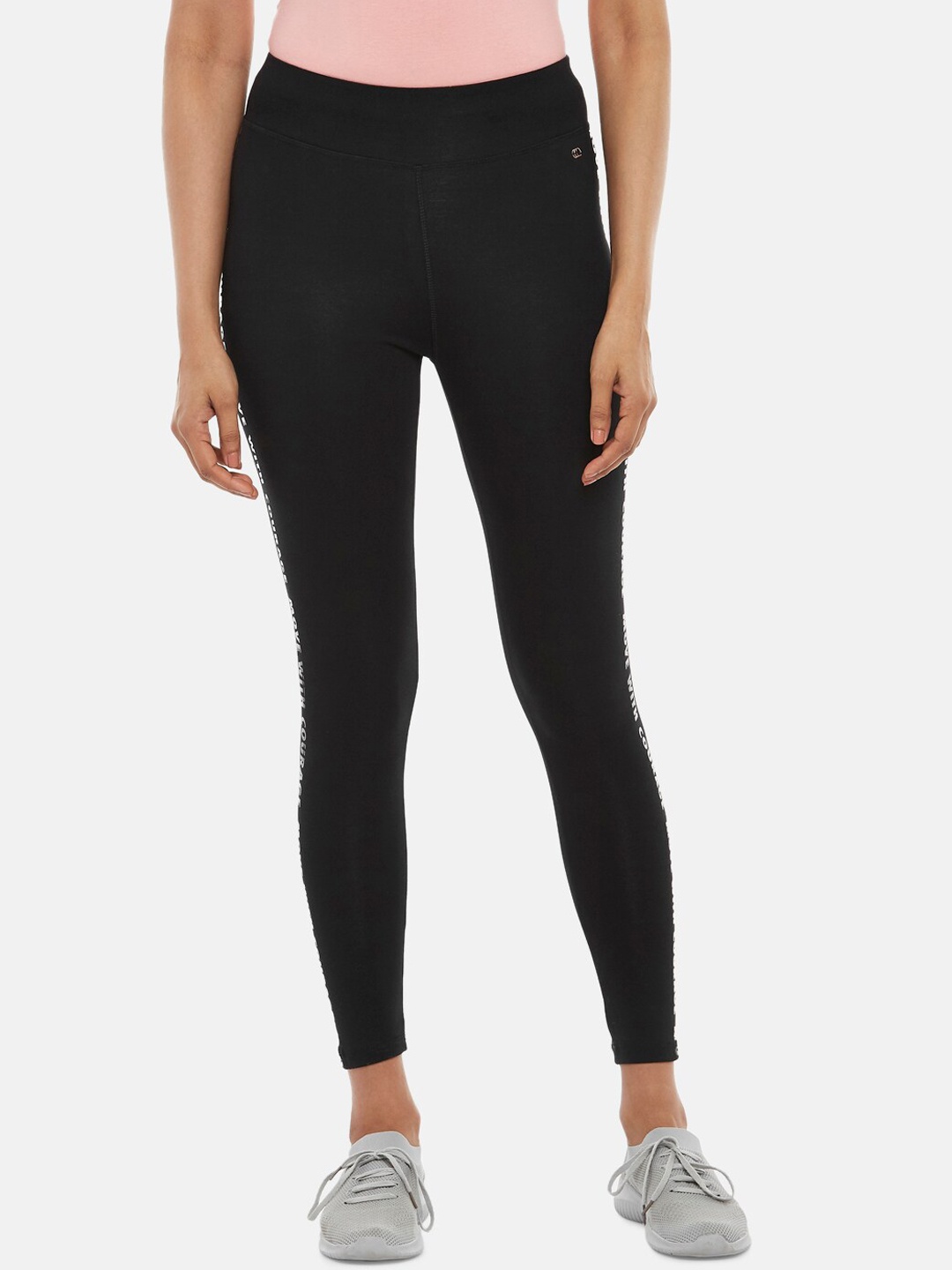 

Ajile by Pantaloons Women Solid Tights, Black