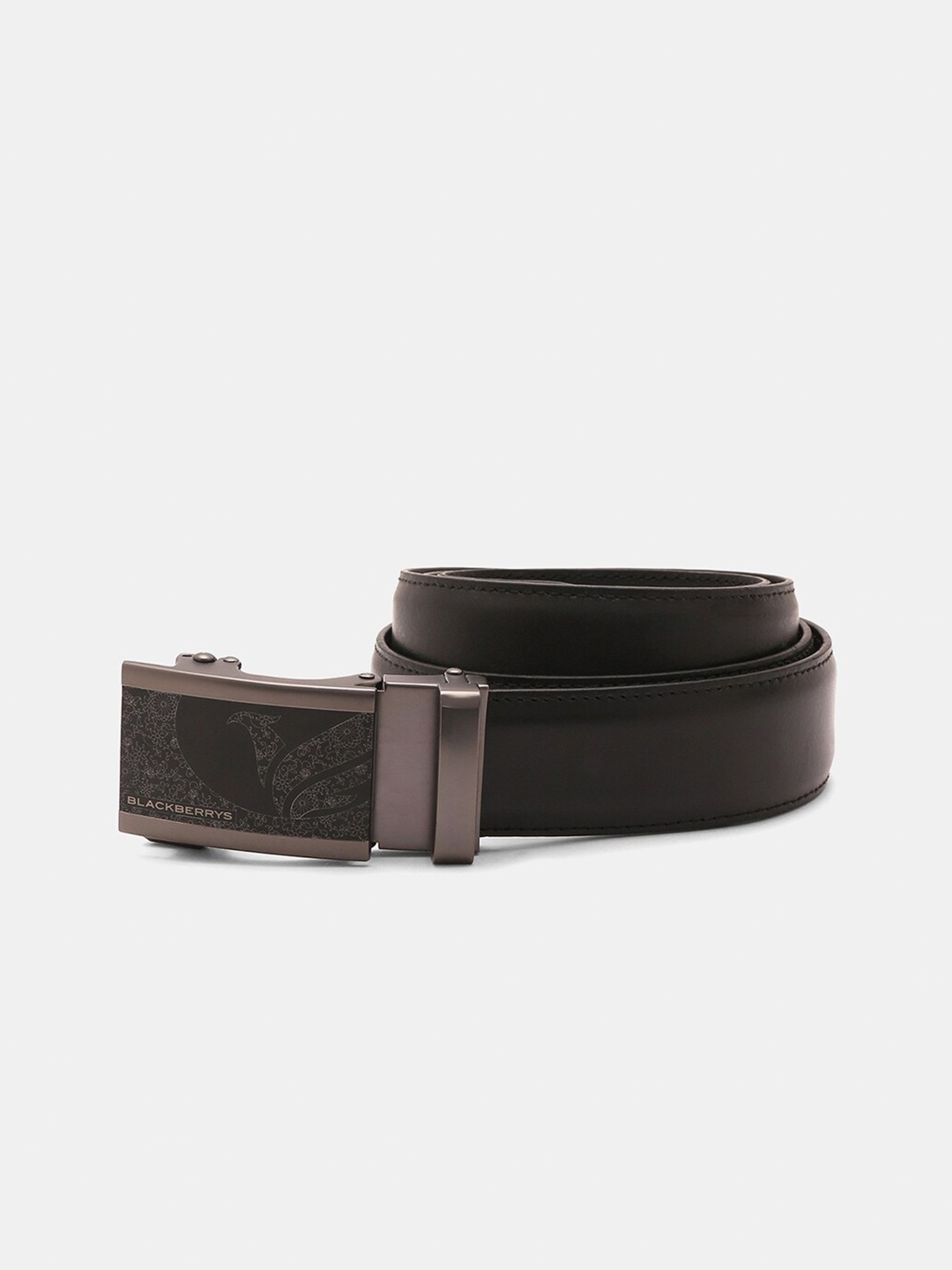 

Blackberrys Men Leather Formal Belt, Black