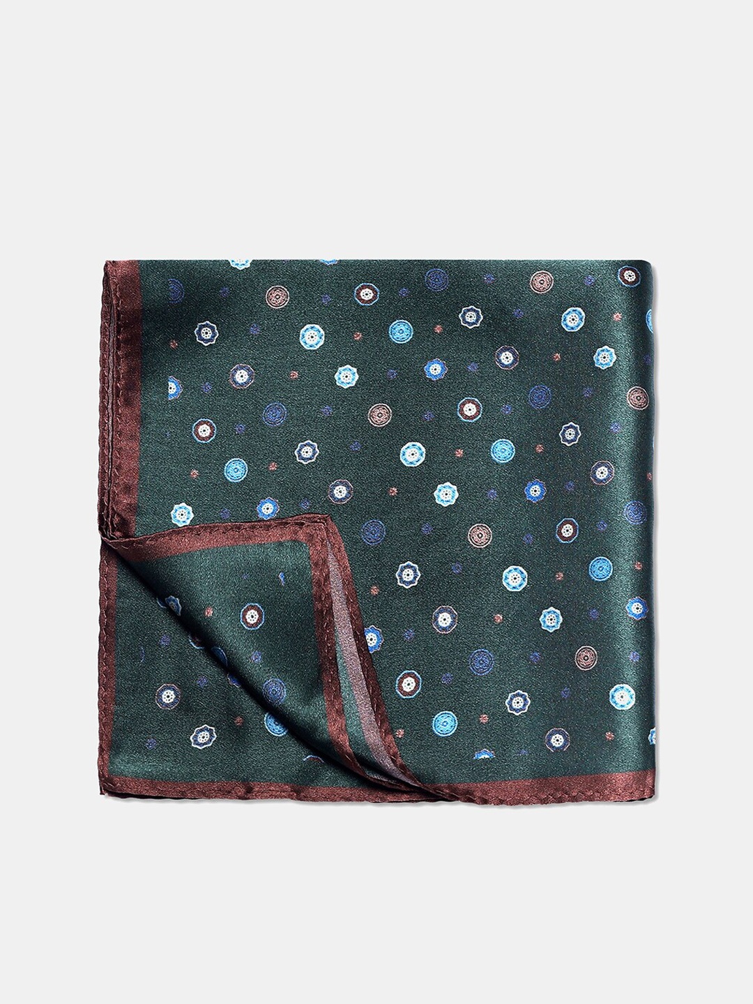 

Blackberrys Men Printed Pocket Square, Green