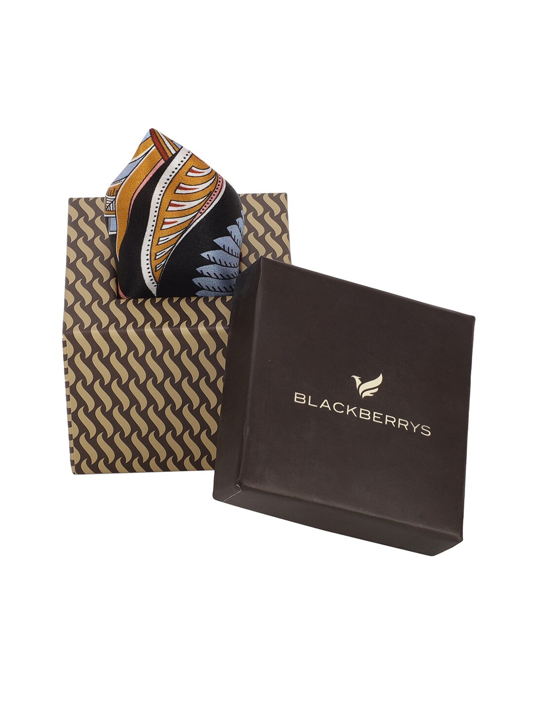 

Blackberrys Men Printed Pocket Squares, Black