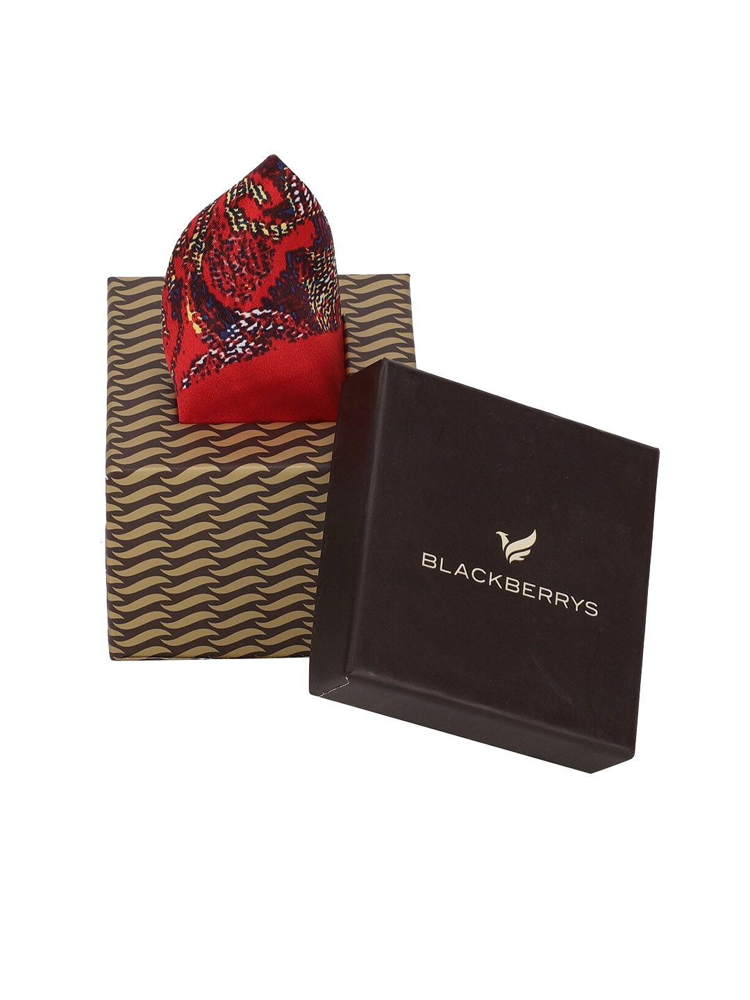 

Blackberrys Men Printed Regular Fit Pocket Squares, Red