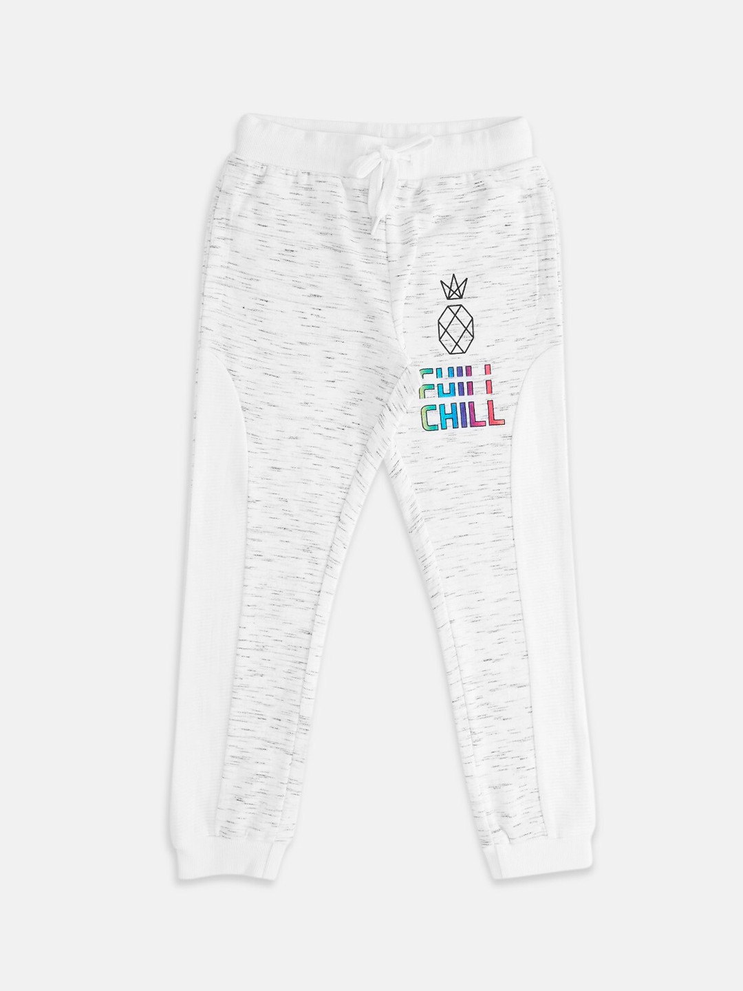 

Pantaloons Junior Boys Self-Design Cotton Regular Fit Joggers, White
