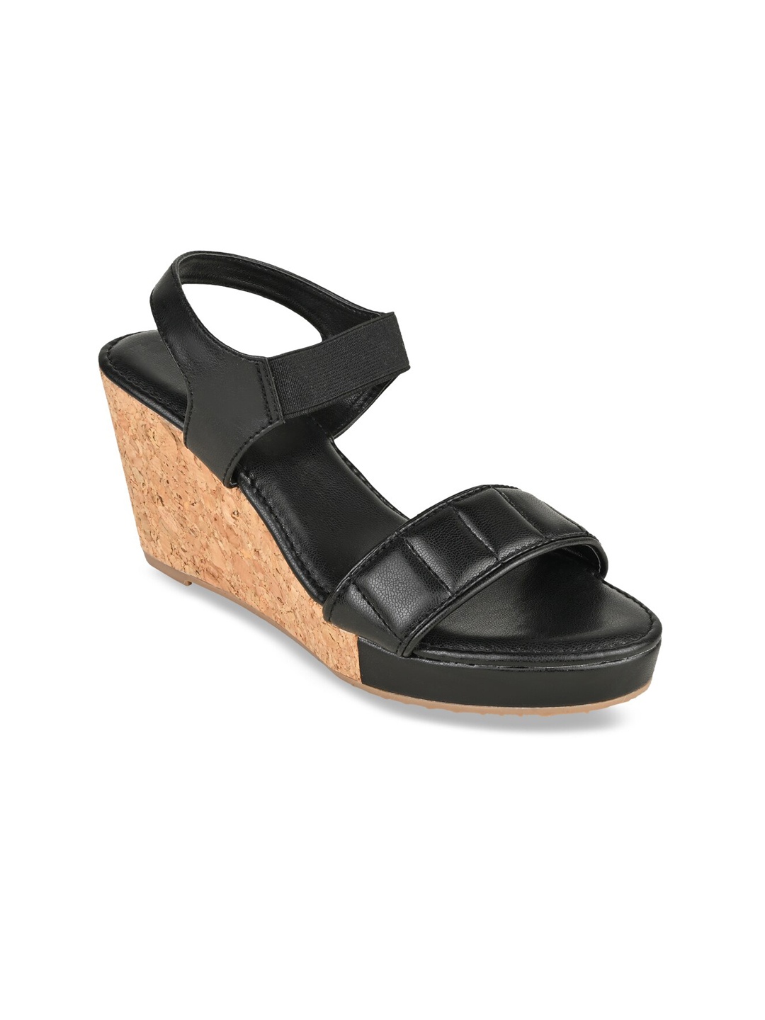 

Rocia Women Black & Coral Wedge Sandals