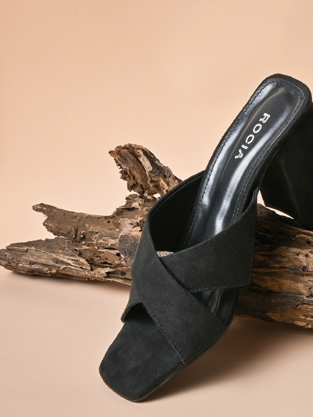 

Rocia Women Black Party Block Sandals