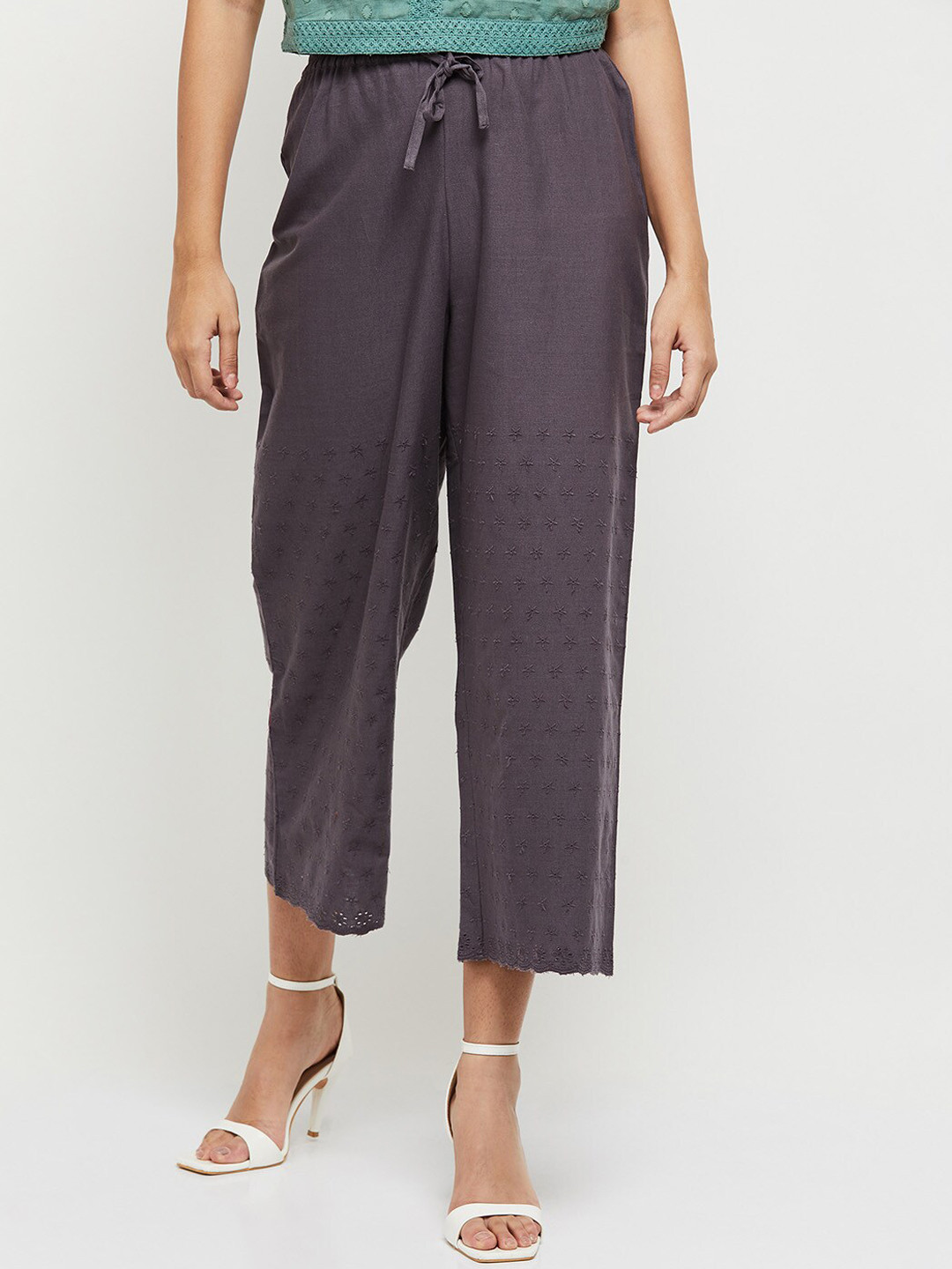 

max Women Taupe Loose Fit Culottes Trousers