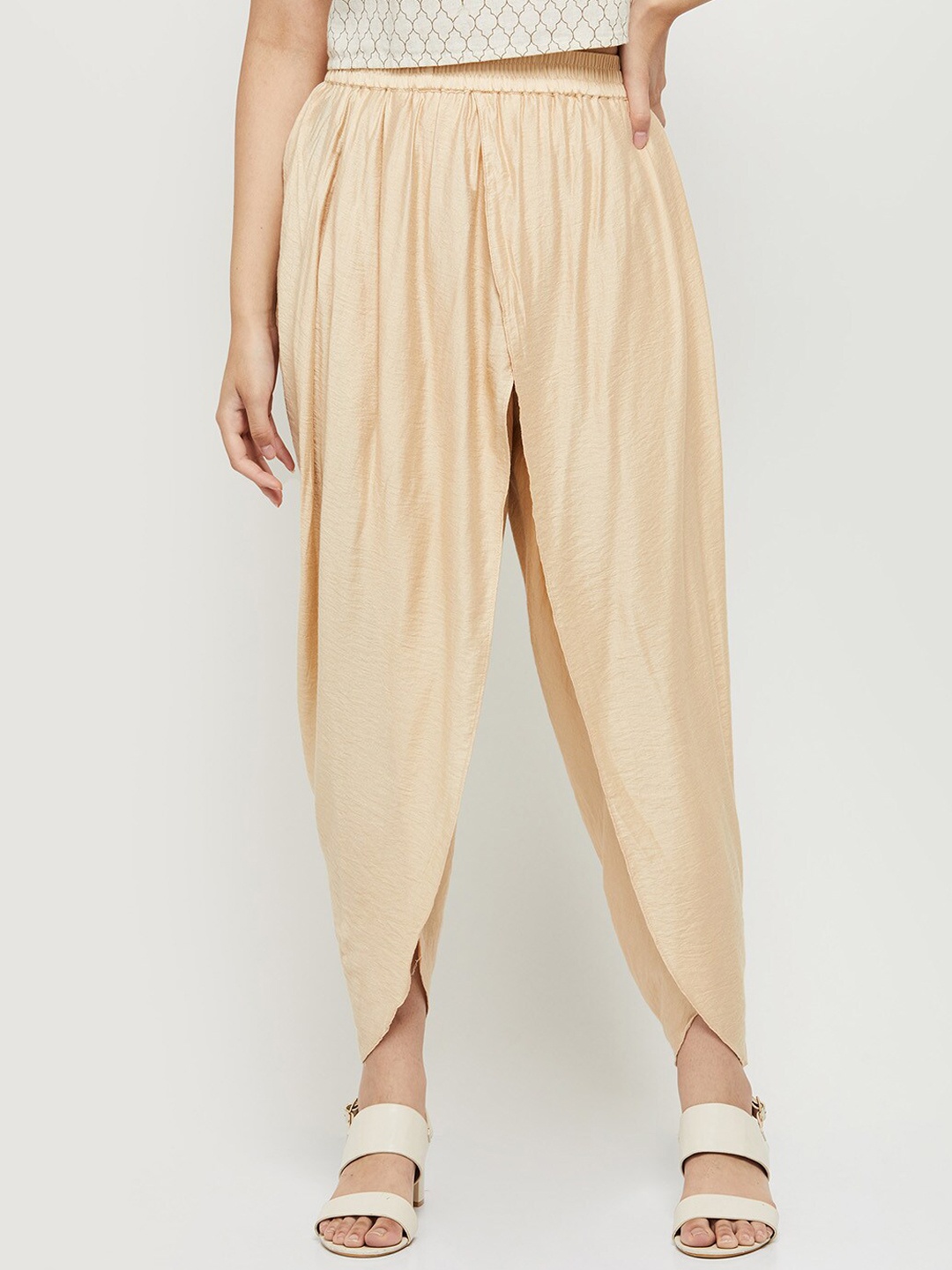 

max Women Colored Solid Patiala, Beige