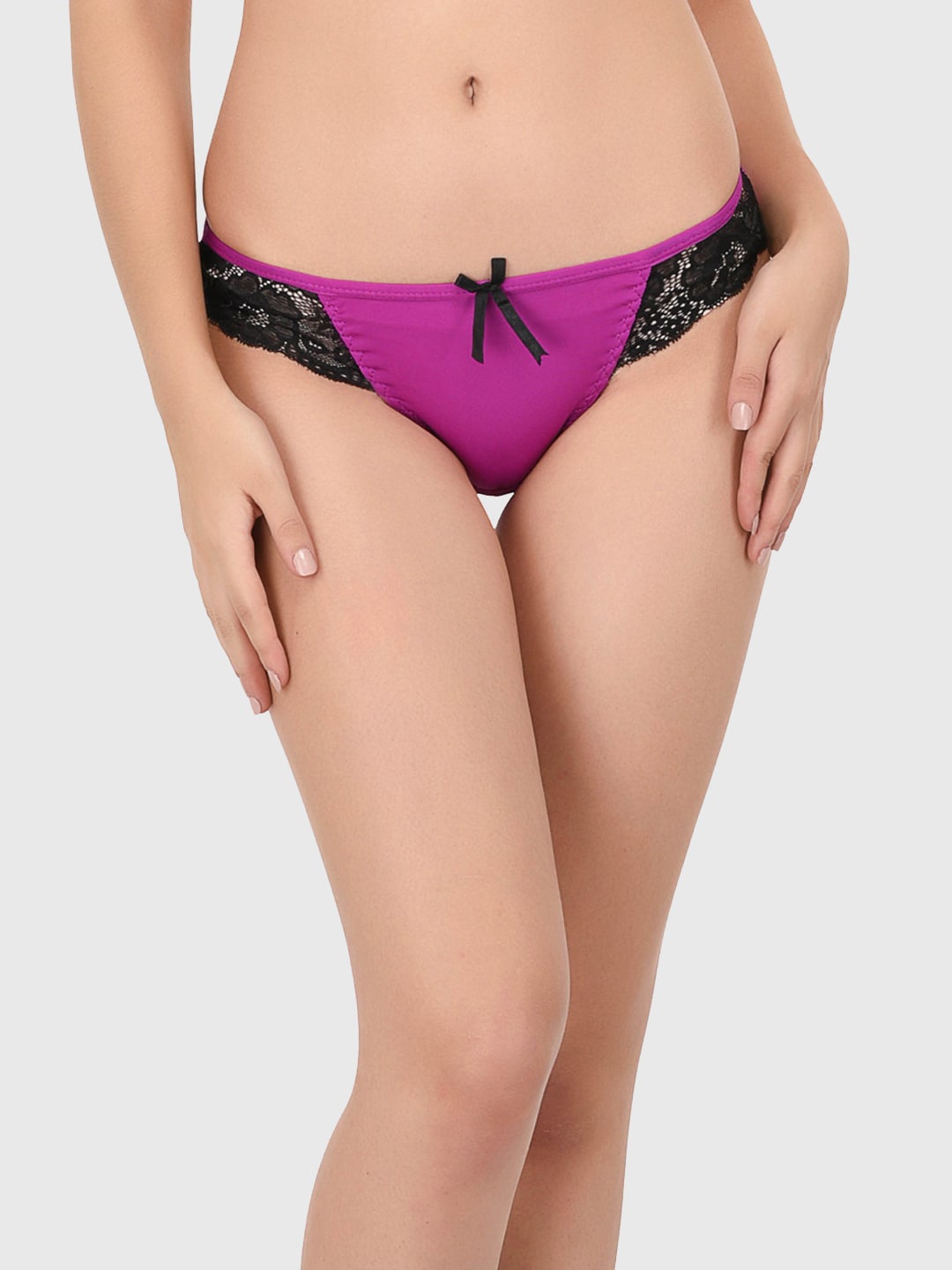 

PrettyCat Women Solid Bikini Briefs, Purple