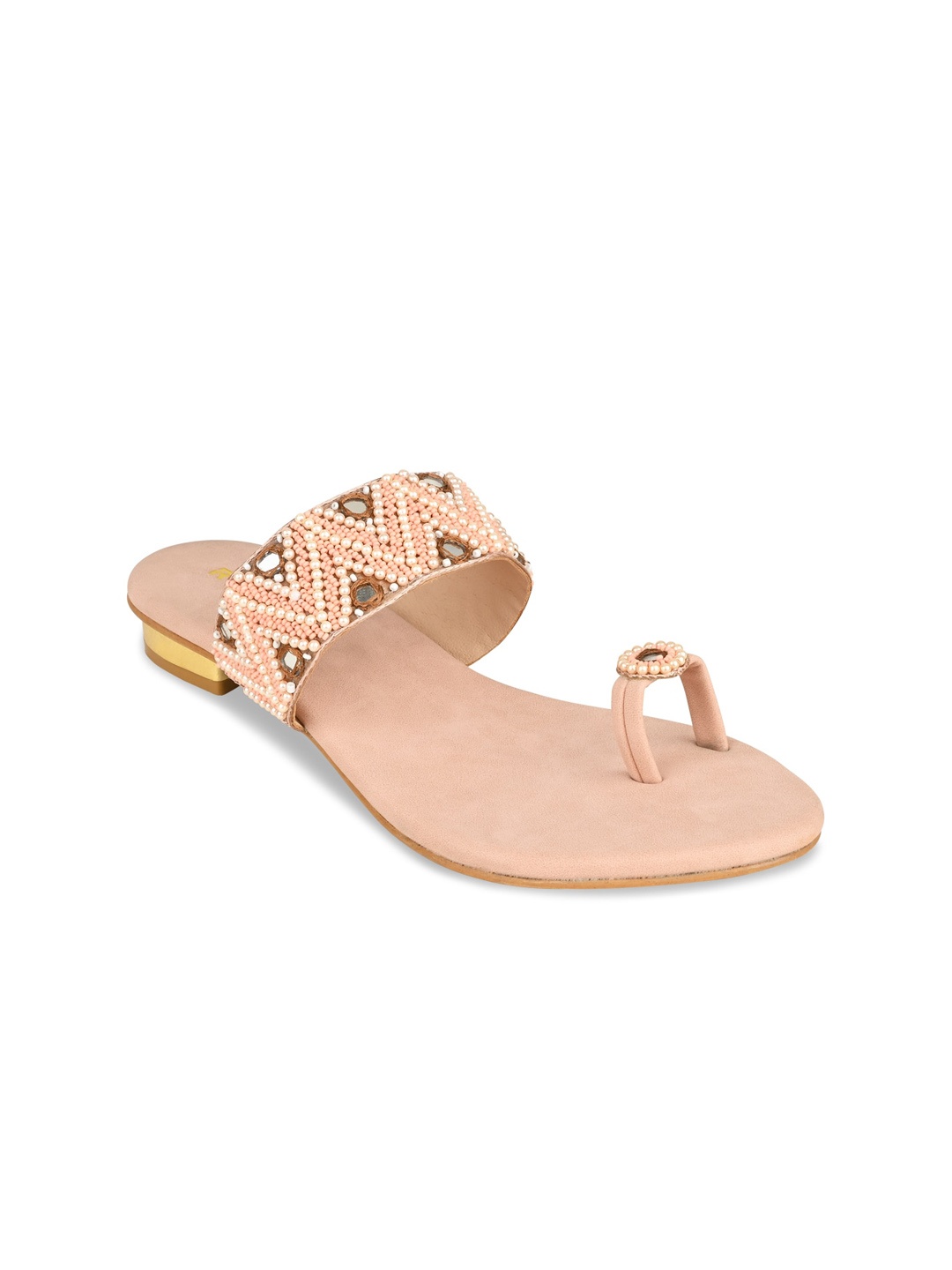 

Rocia Women Embellished Ethnic One Toe Flats, Pink