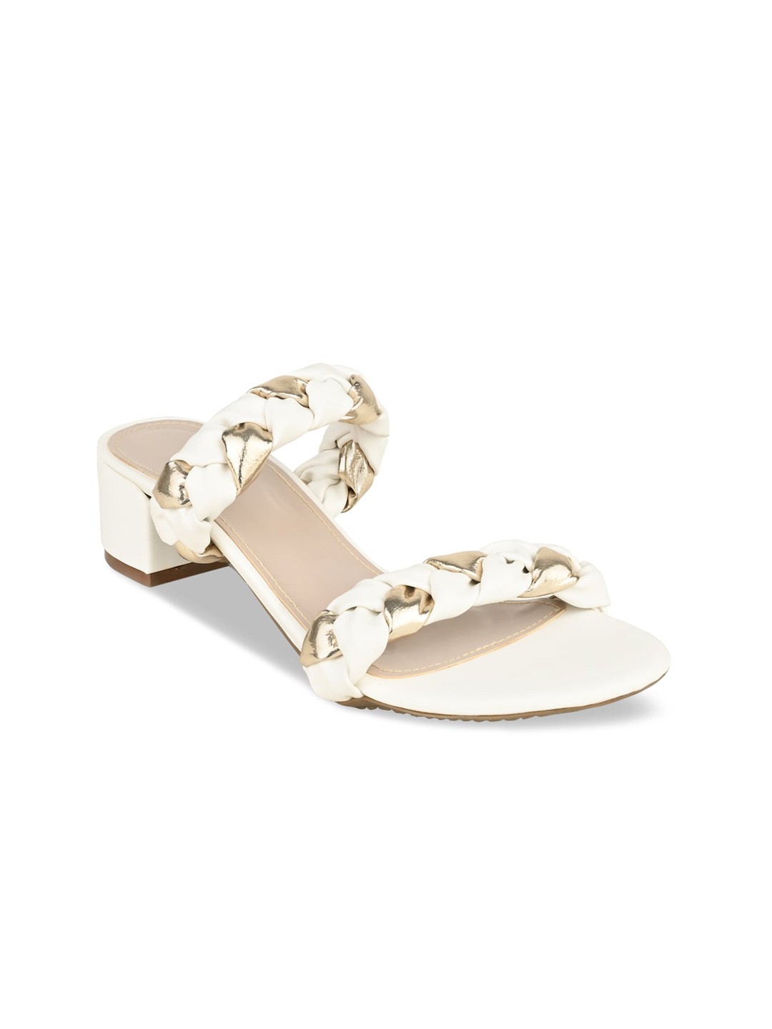 

Rocia Printed Block Heels, White