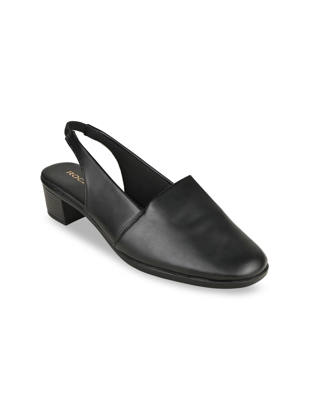 

Rocia Solid Block Pumps, Black
