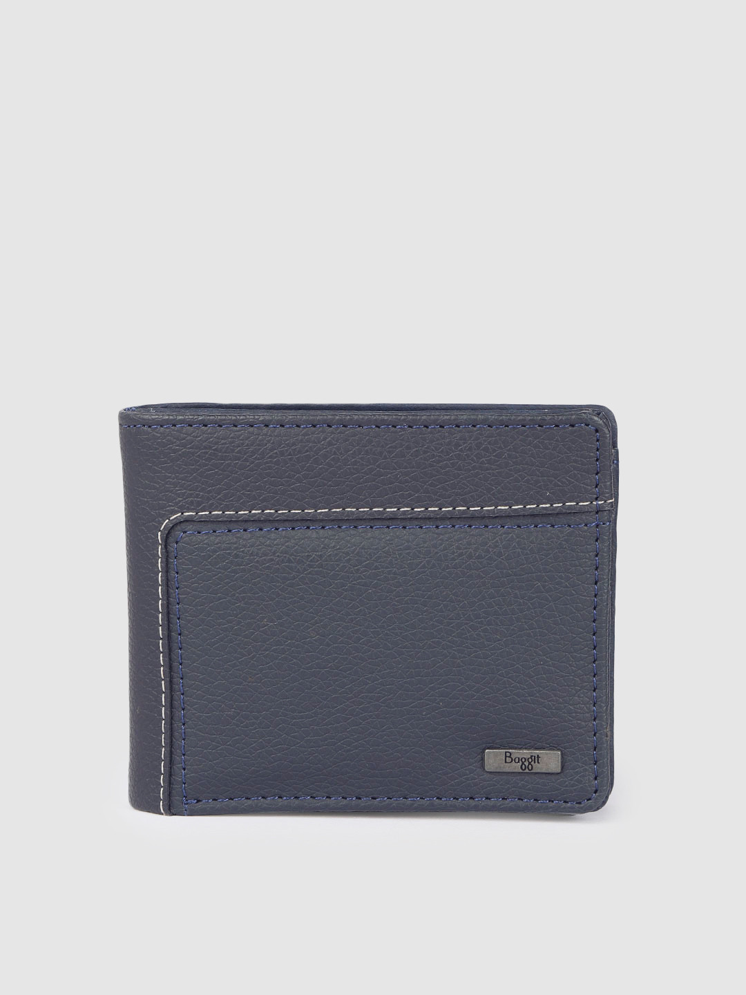 

Baggit Men Blue Solid Two Fold Wallet