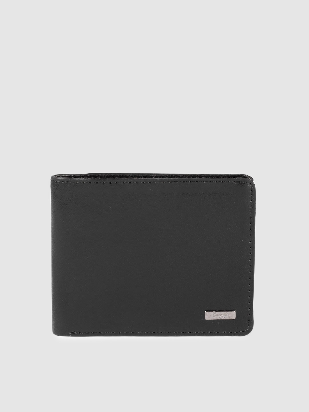 

Baggit Men Black Solid Two Fold Wallet