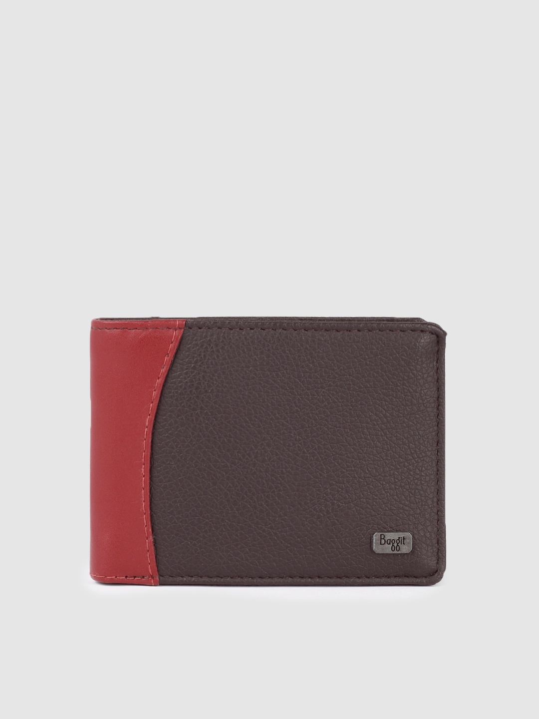 

Baggit Men Brown Solid Two Fold Wallet