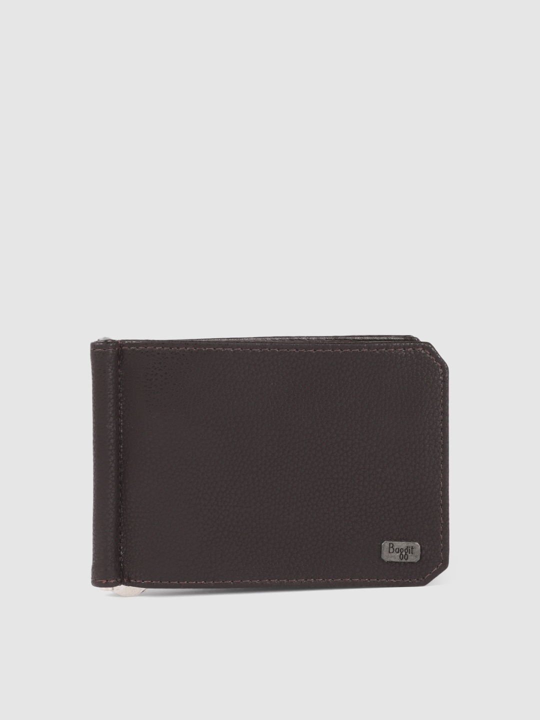 

Baggit Men Brown Solid Two Fold Wallet