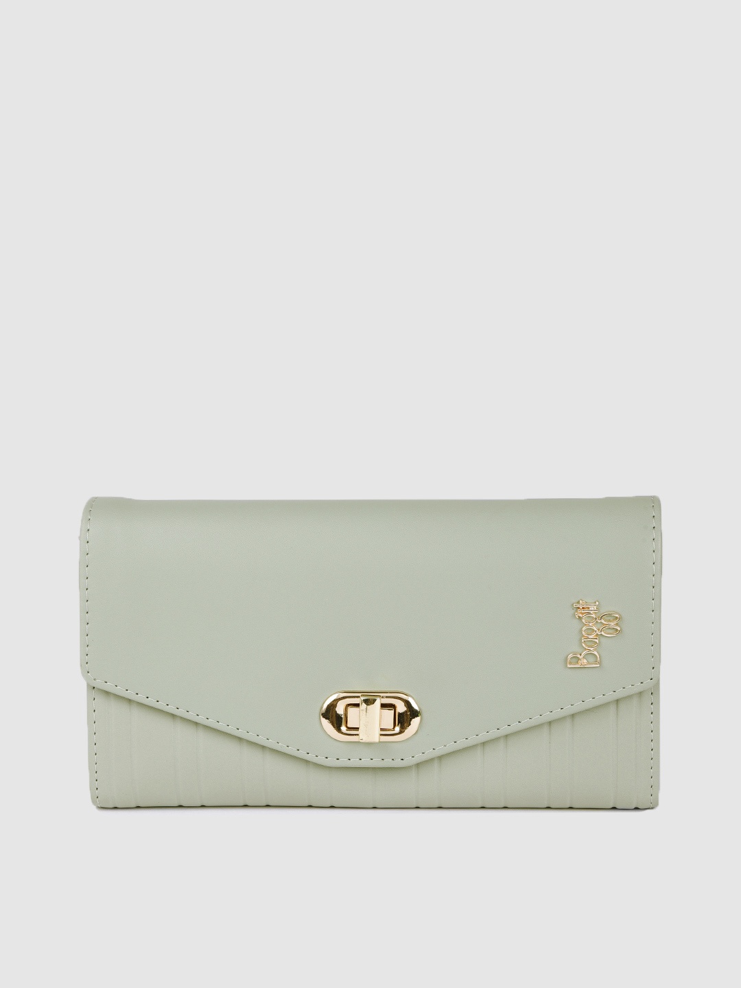 

Baggit Women Mint Green Solid Envelope Wallet