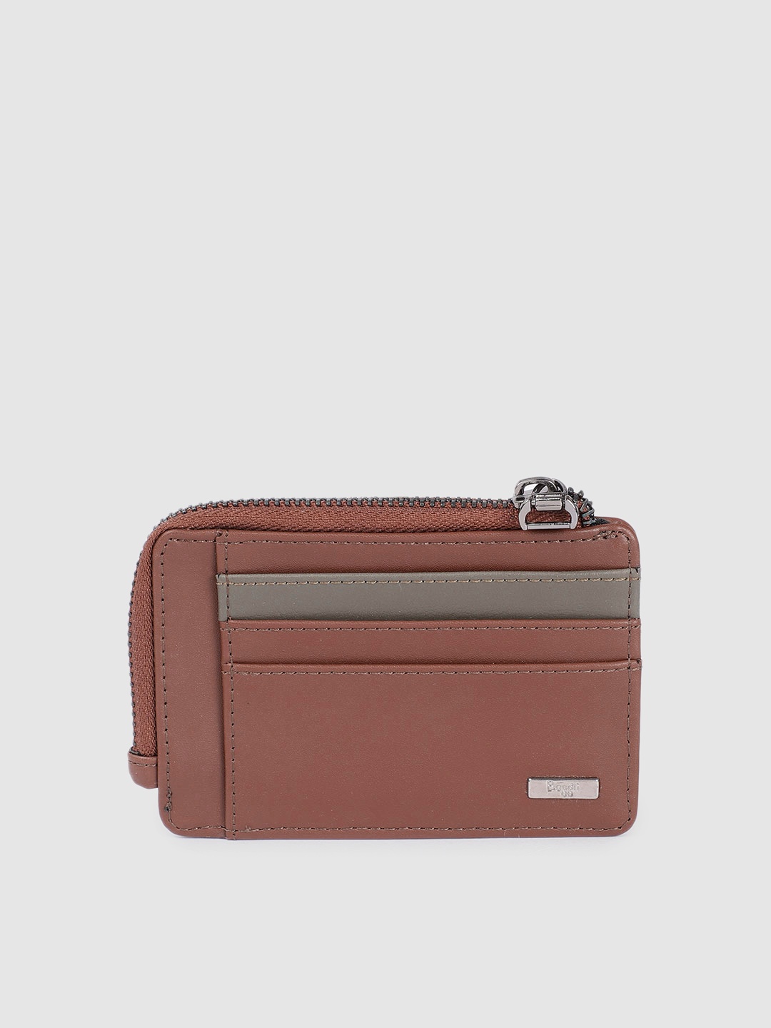 

Baggit Men Solid PU Card Holder, Brown