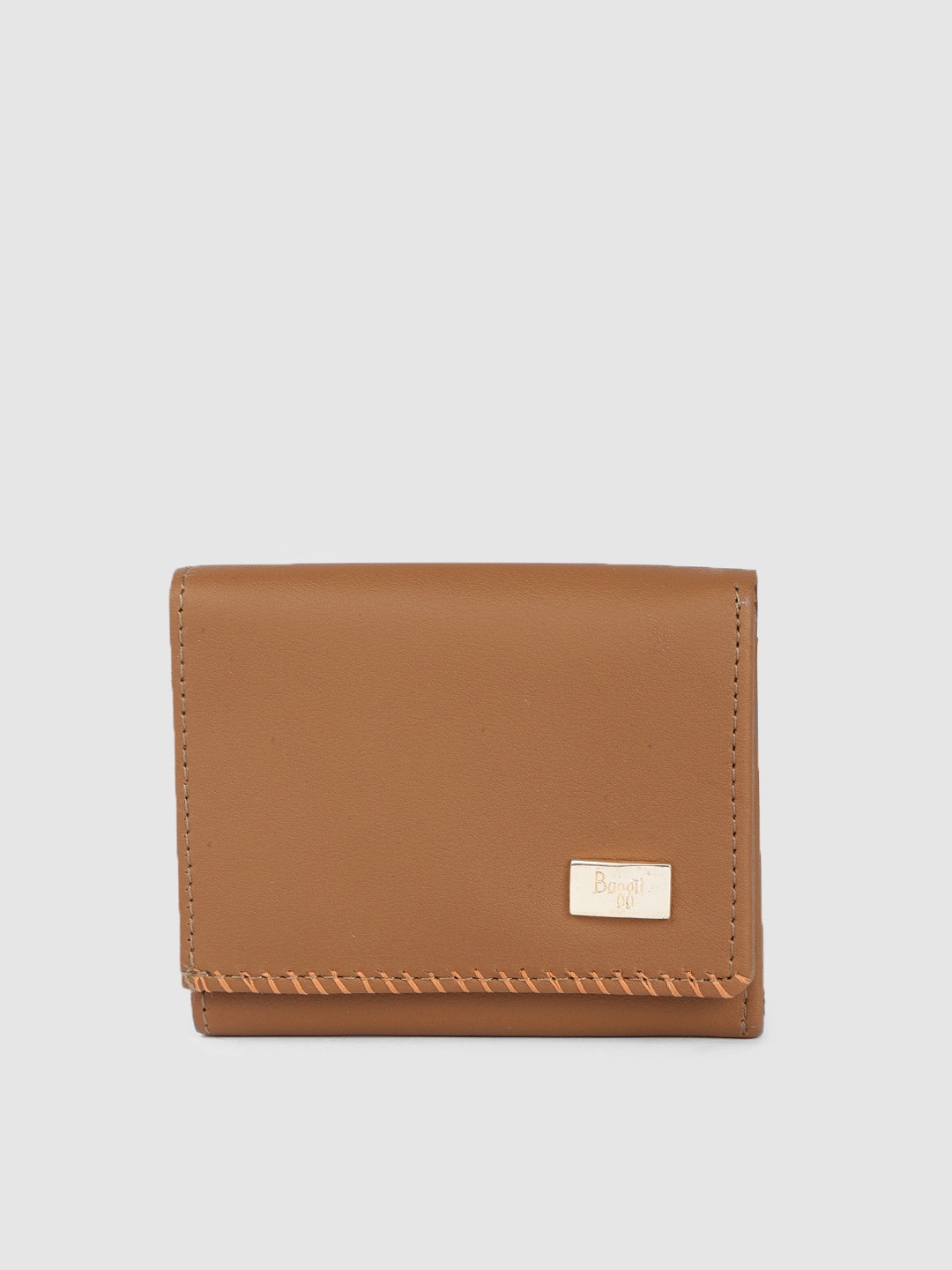 

Baggit Women Brown Solid Three Fold Wallet
