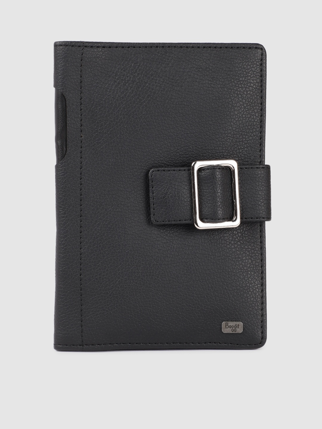 

Baggit Men Black Solid Two Fold Wallet