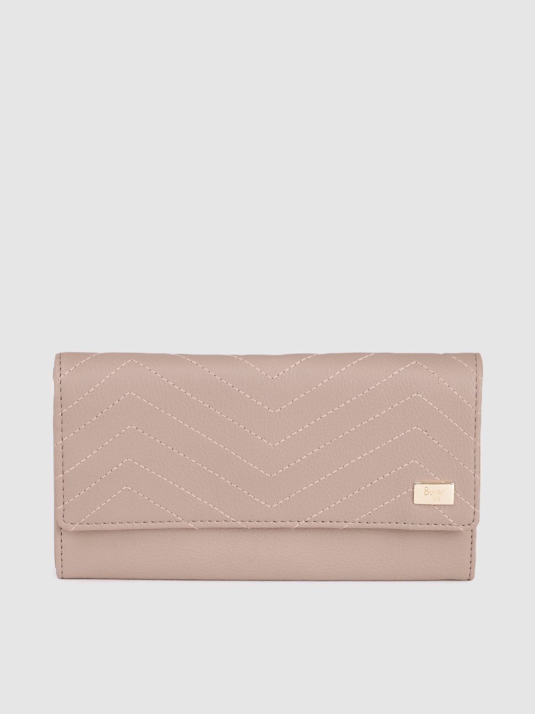 

Baggit Women Solid Envelope Wallet, Beige